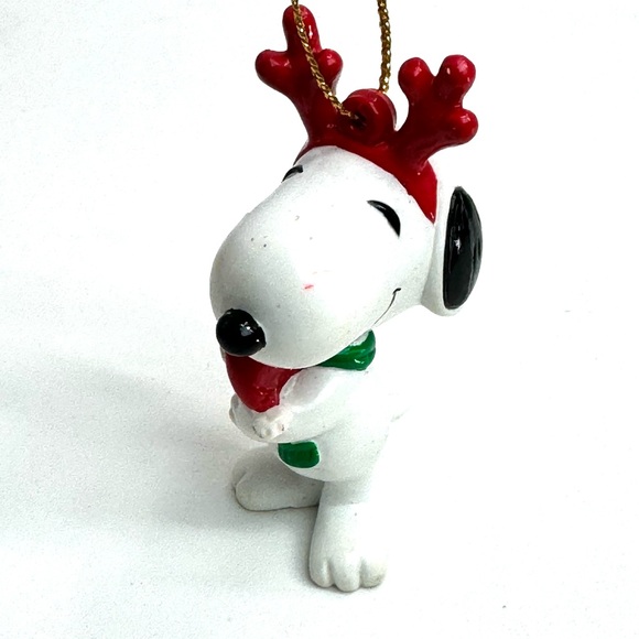 Vintage (2) Snoopy and Woodstock Christmas Tree Ornaments - Picture 10 of 14